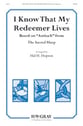 I Know That My Redeemer Lives SATB choral sheet music cover
